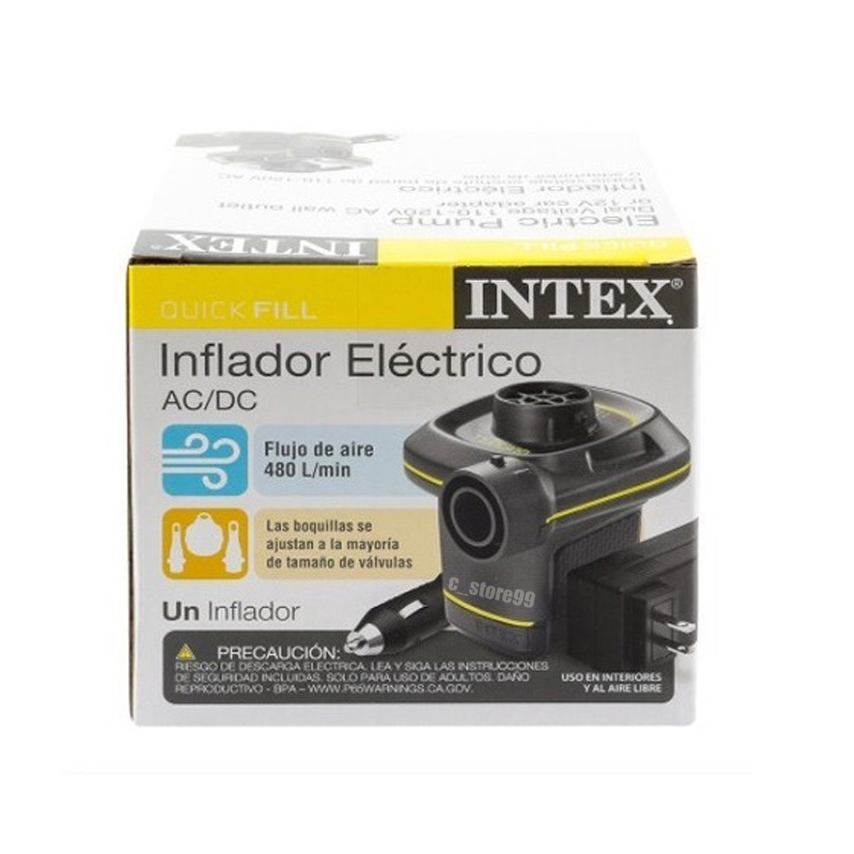 Miniatura 2 de Inflador Eléctrico 3 x1 Adaptador Carro